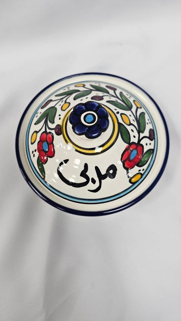 علبة (مربى) لون ازرق